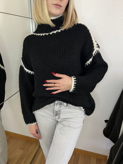 Pull à col bicolore - HERCLOTHES