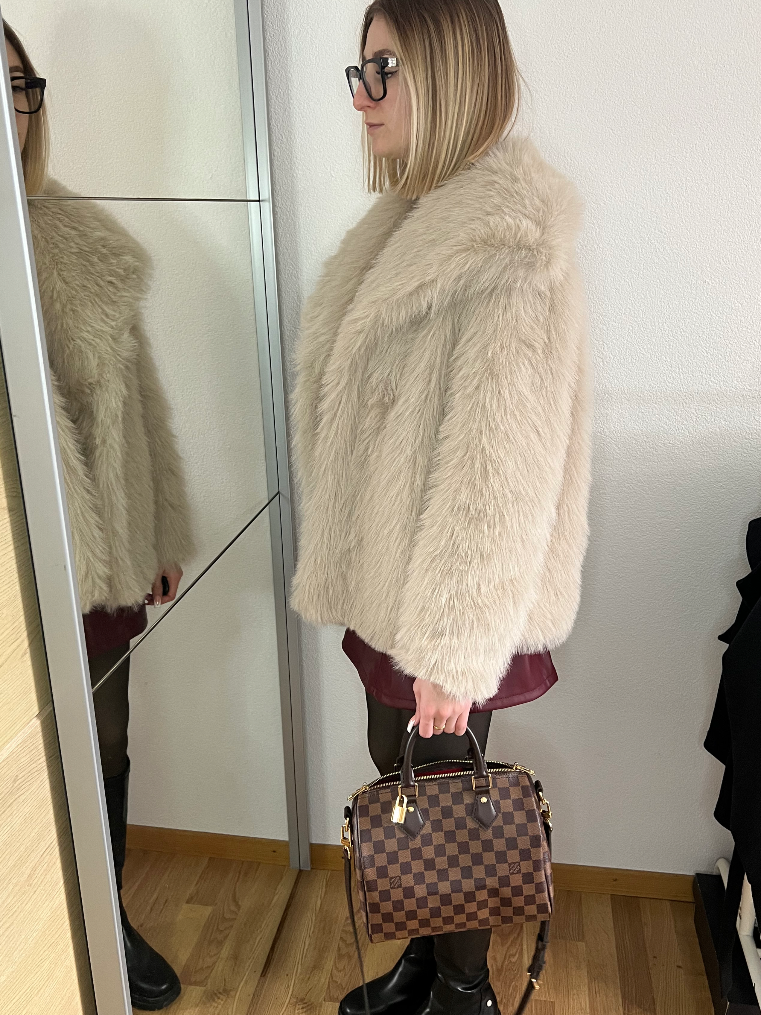 Veste fausse fourrure