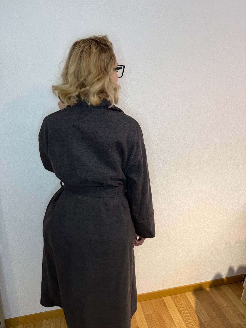 Manteau long à ceinture