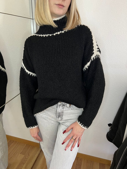 Pull à col bicolore - HERCLOTHES