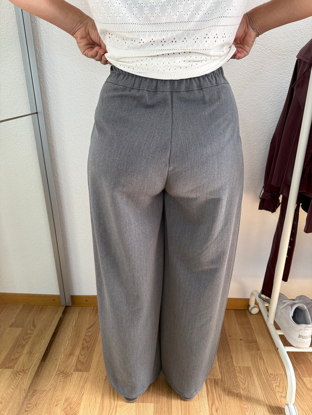 Pantalon oversize avec ceinture