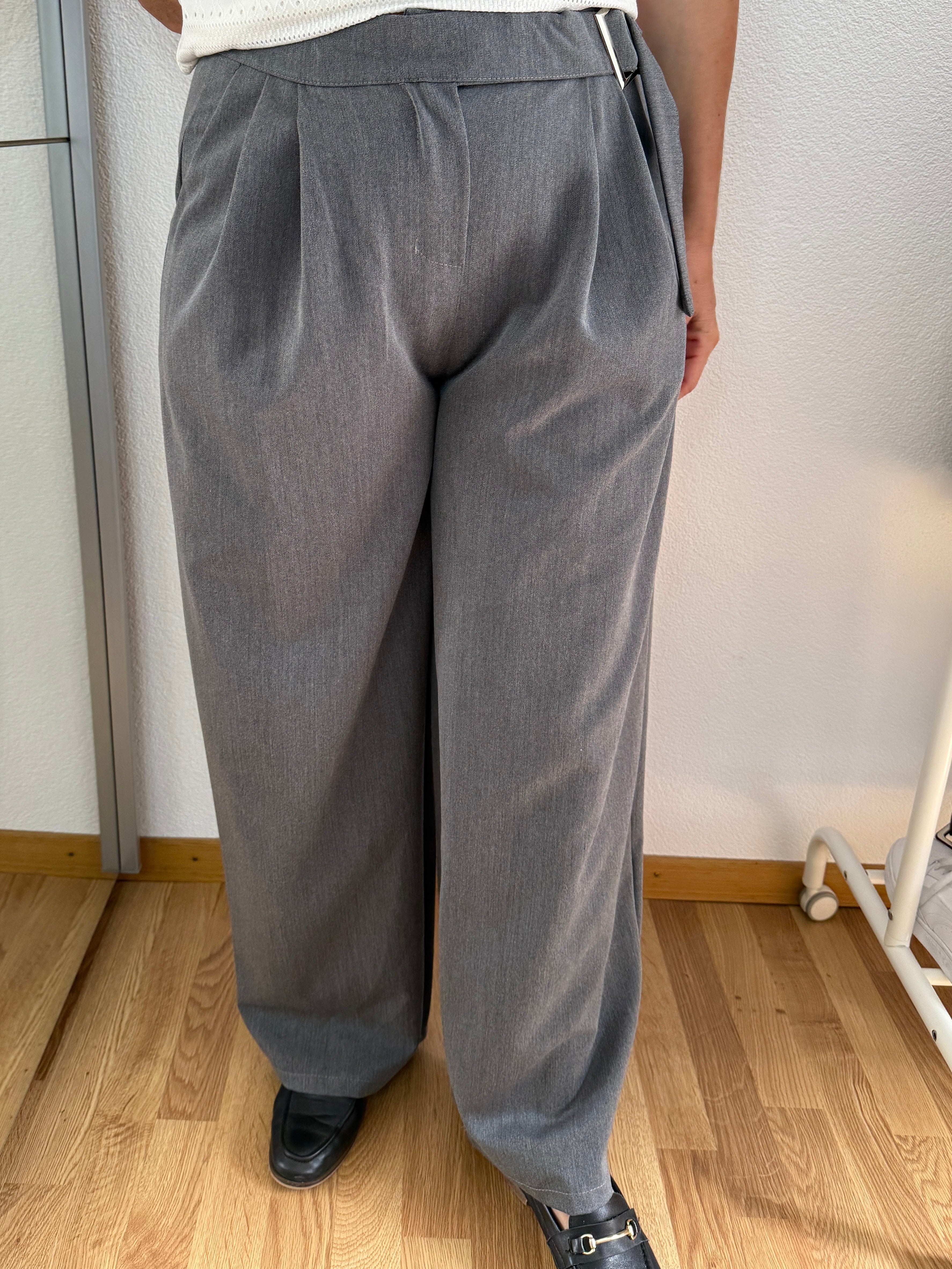 Pantalon oversize avec ceinture