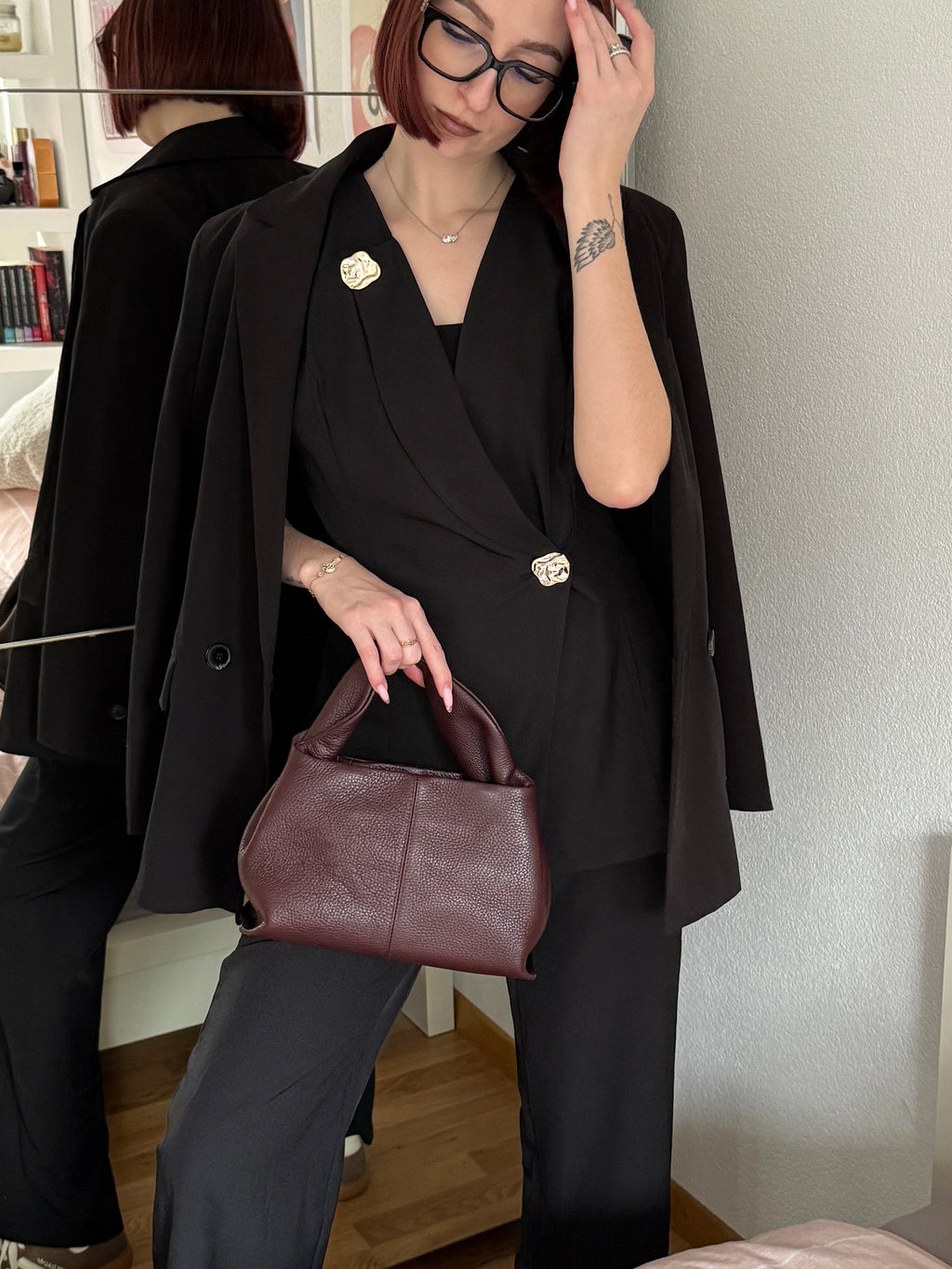 Haut gilet blazer noir