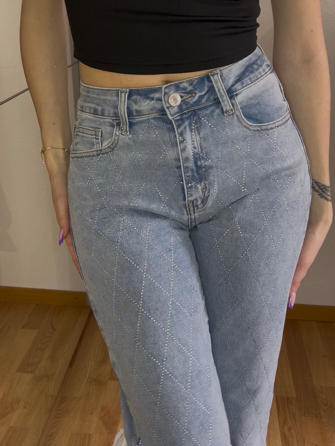 Jean à strass