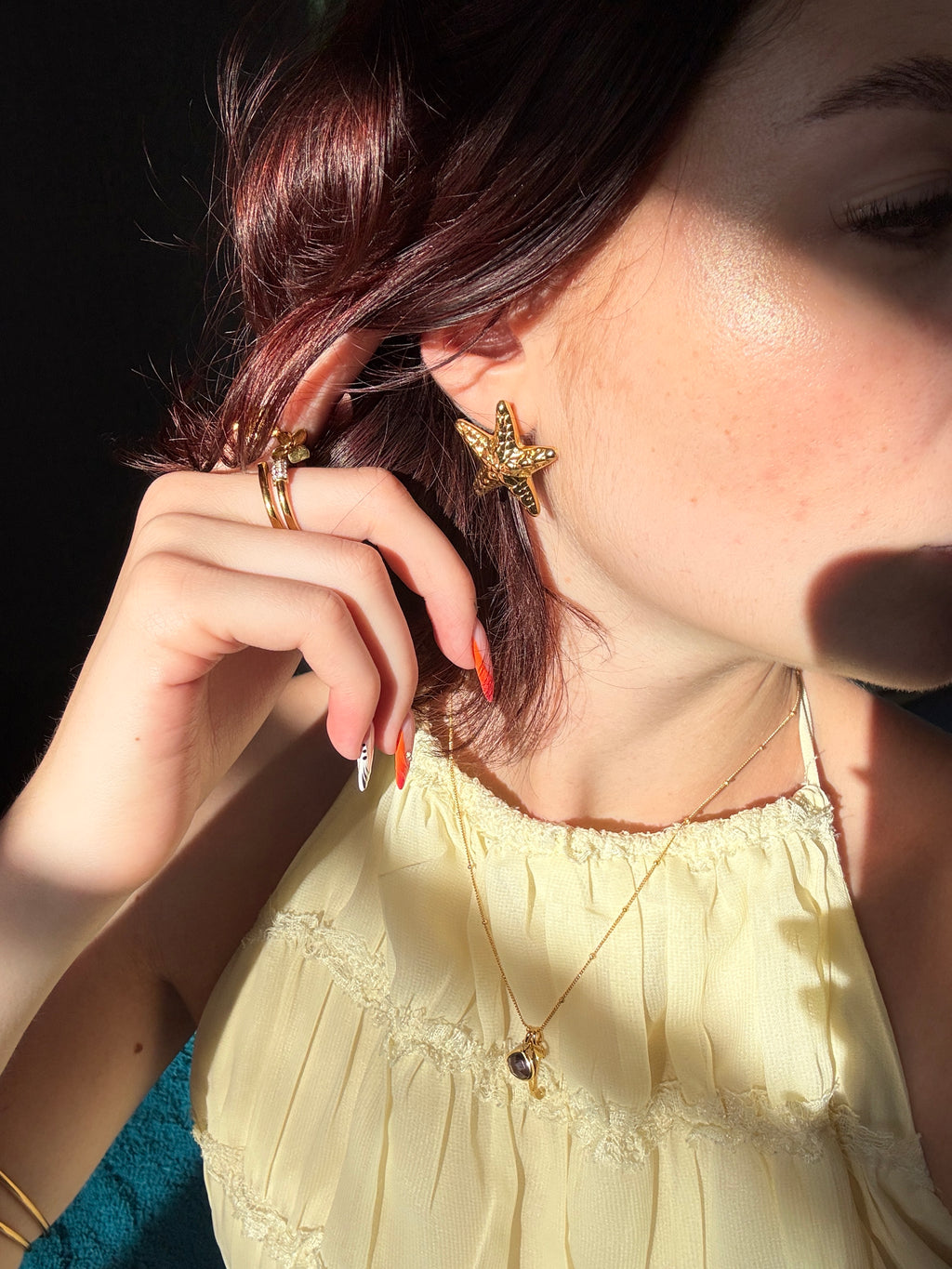 Boucles d’oreilles étoile de mer