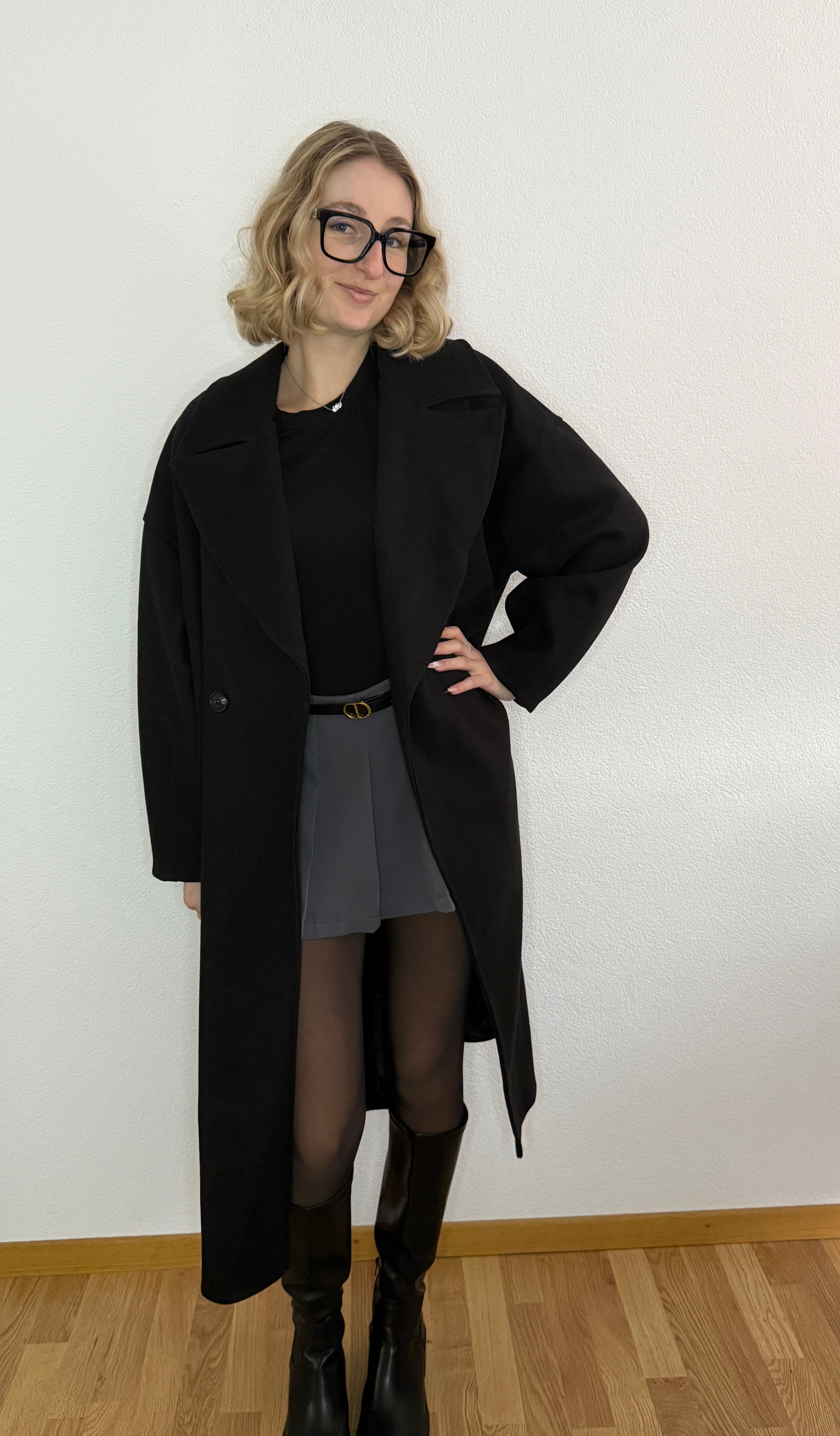 Manteau long à boutons