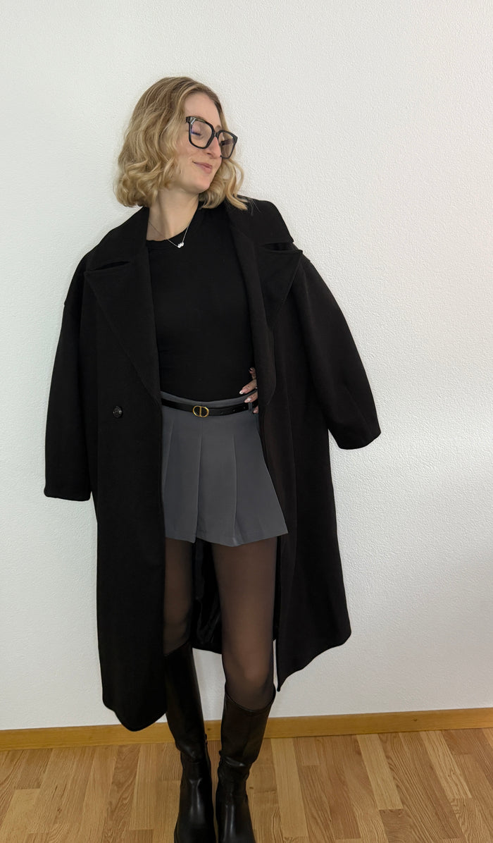 Manteau long à boutons